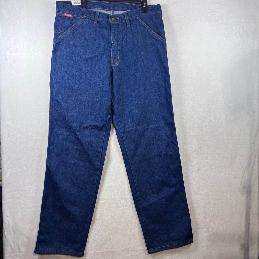 Big Bill FR Flame Resistant Indura Denim Utility Work Jeans 36x34 NFPA 2112 Blue